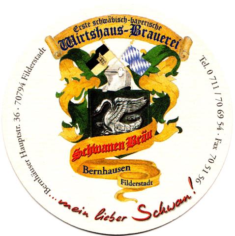 filderstadt es-bw schwanen rund 1a (215-wirtshaus brauerei)